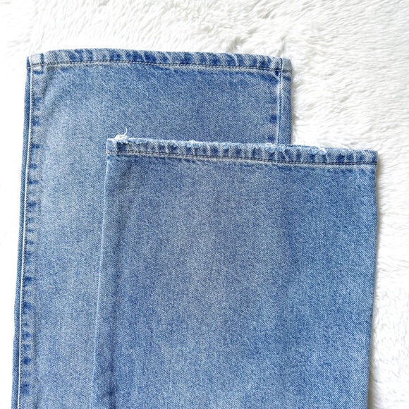 HIDDEN Dad Jean Wide Straight Leg High Rise Distressed Cotton Jeans - Picture 9 of 12
